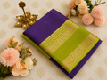 Amethyst Lime Royale-Gorgette Saree