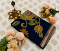 Elegant Royal Blue Kalamkari