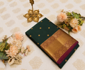 Emerald Grace Pure Silk Saree – Silk Mark Certified