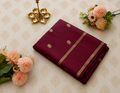 Maroon Viscose Silk Saree with Elegant Zari Buttis