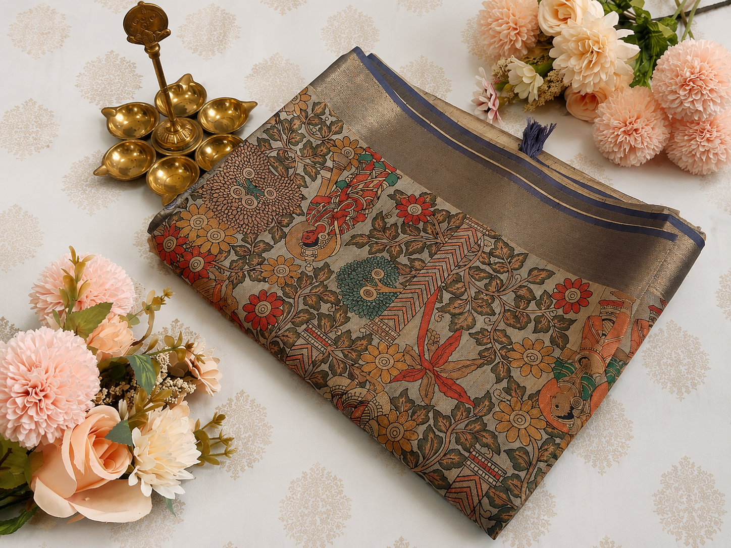 Mayura Kalamkari Elegance