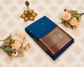 Royal Blue Semi Silk Saree