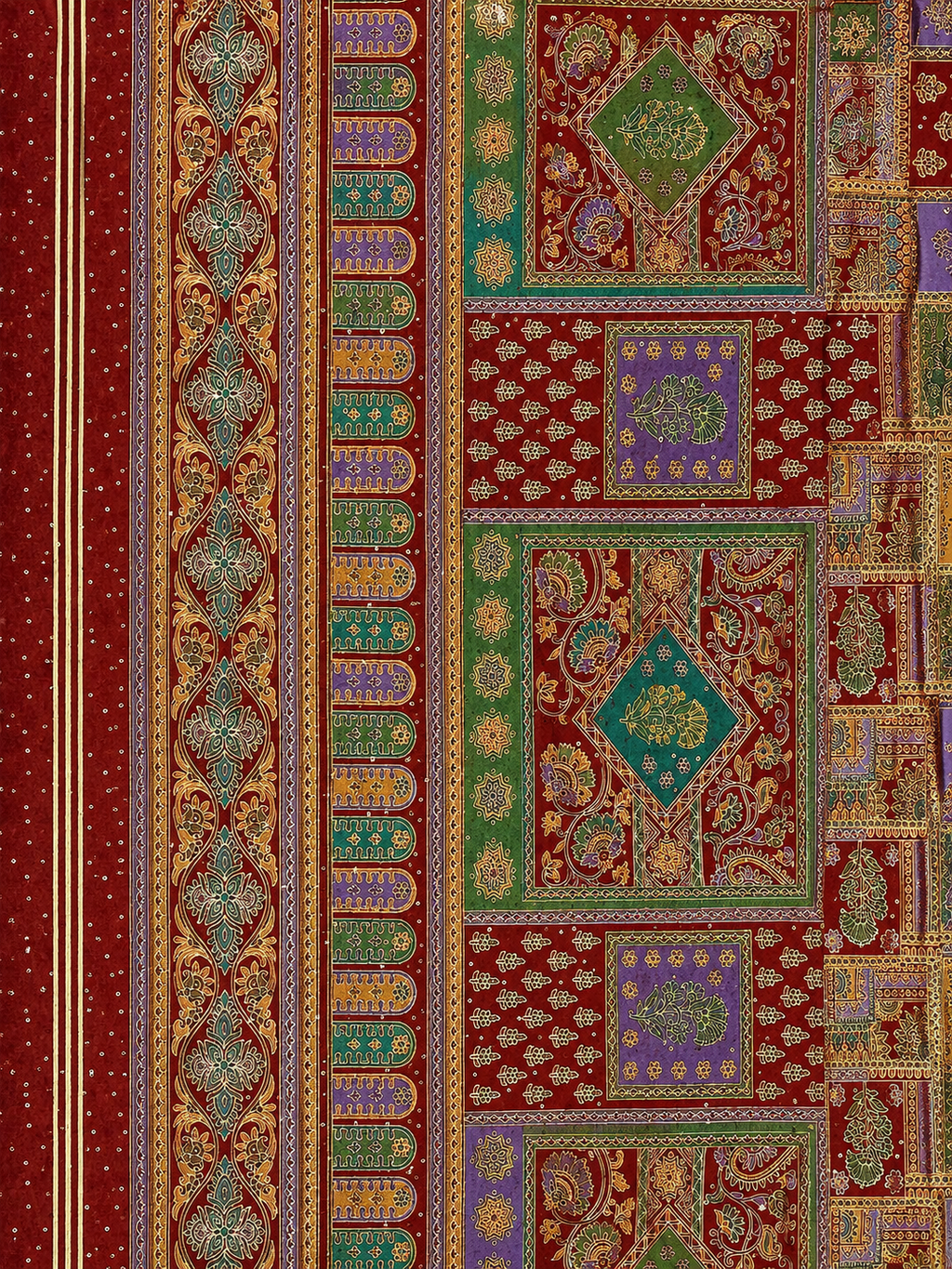 Royal Heritage Marron Printed Saree