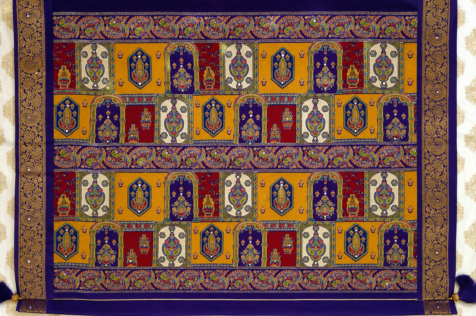 Royal Purple Chiffon saree