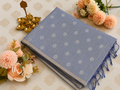 Blue Breeze Elegance-Chanderi Cotton