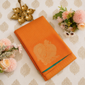 Yellow Semi Silk Saree with Elegant Peacock Zari Motif